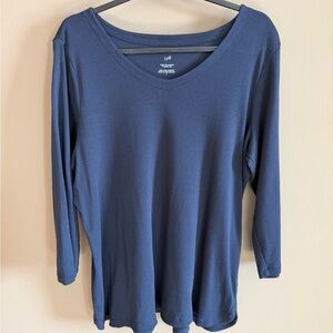 J. Jill Navy Blue Top